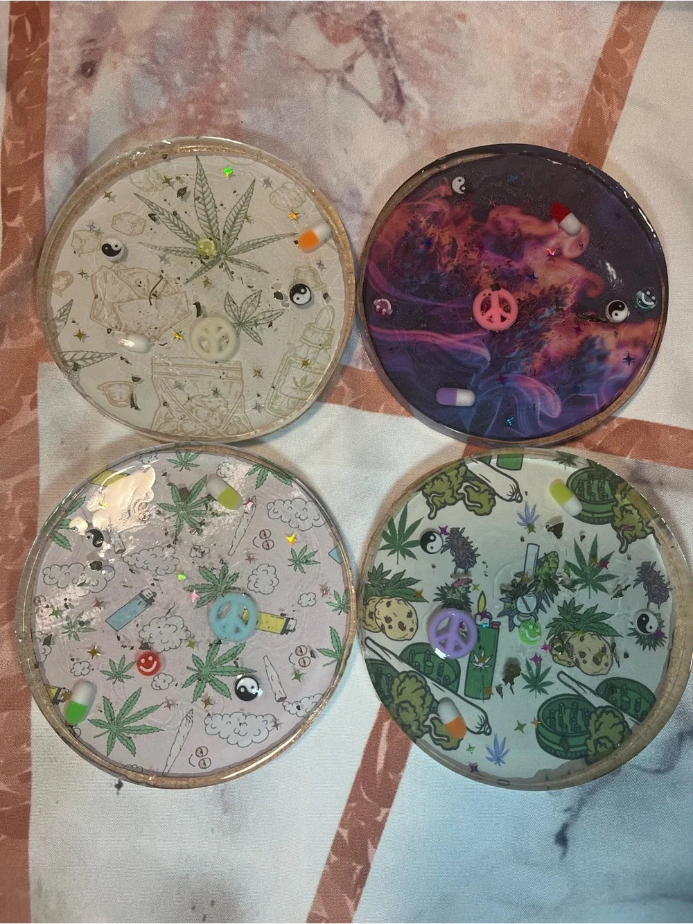 Blazed 420 coaster set